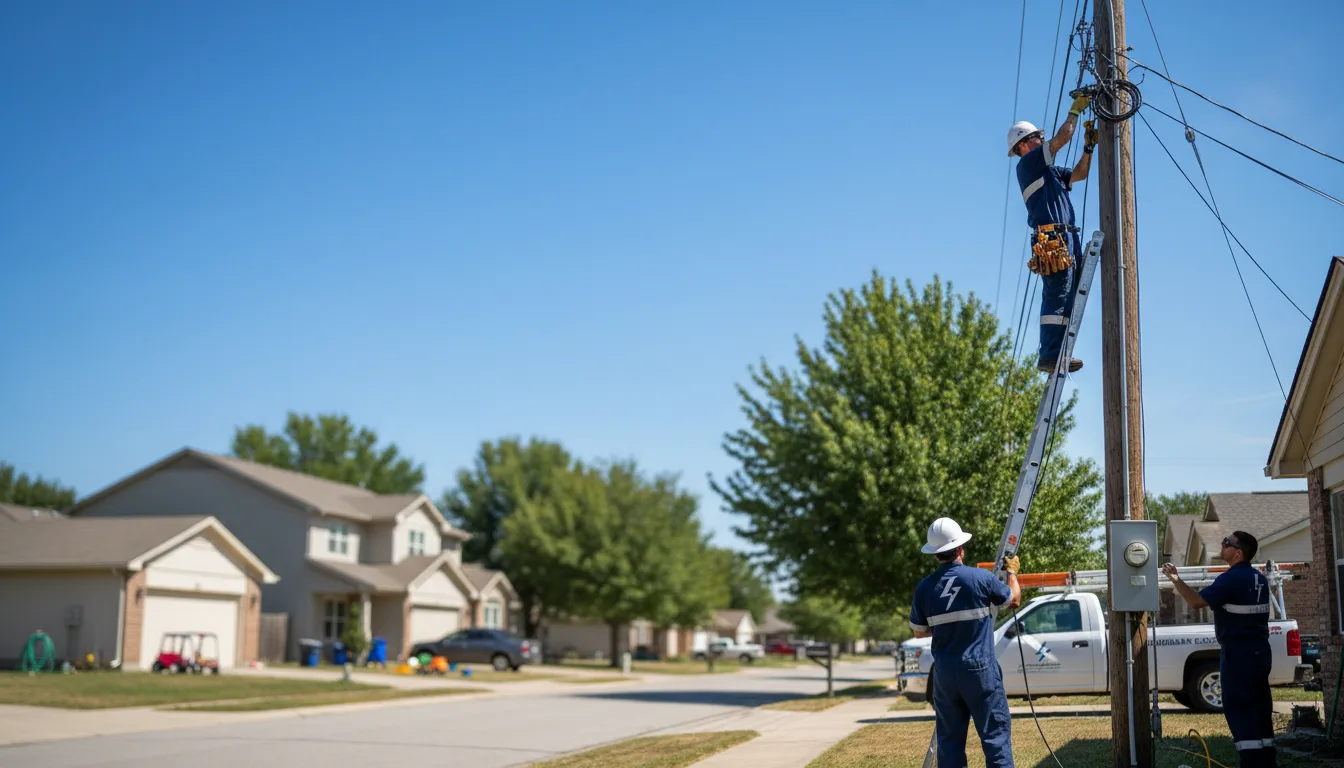 Residential electrician providing installation services in Ivesdale, IL